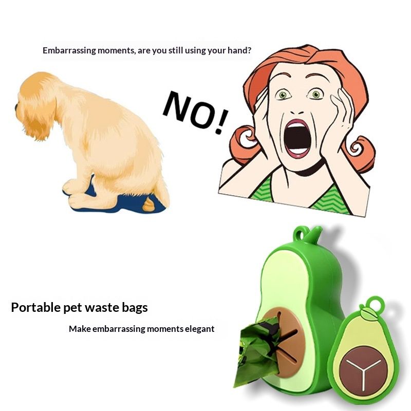 Pet Avocado Dispenser Hygienic Poop Picker