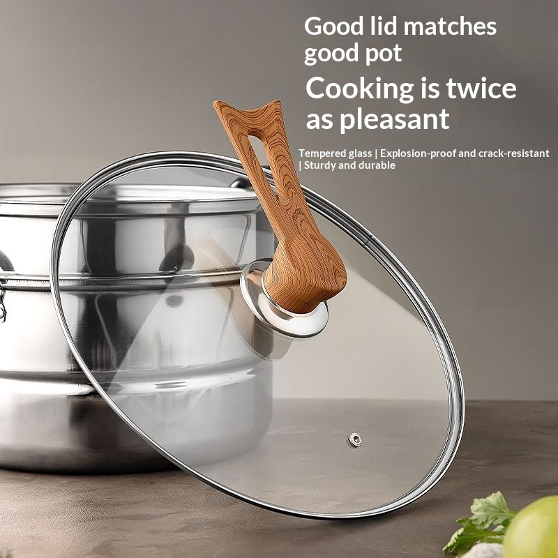 Food-grade Handle Household Stir-fry Lid