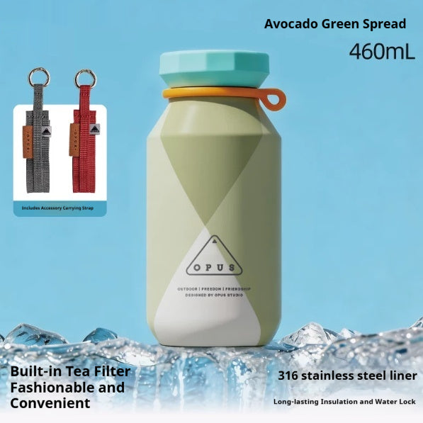 Outdoor Portable Tea-Brewing Couples Insulated Water Bottle