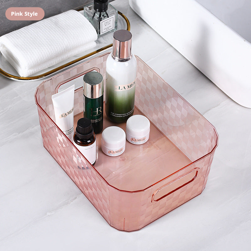 Desktop Storage Box-Girl Powder-PET-1 piece