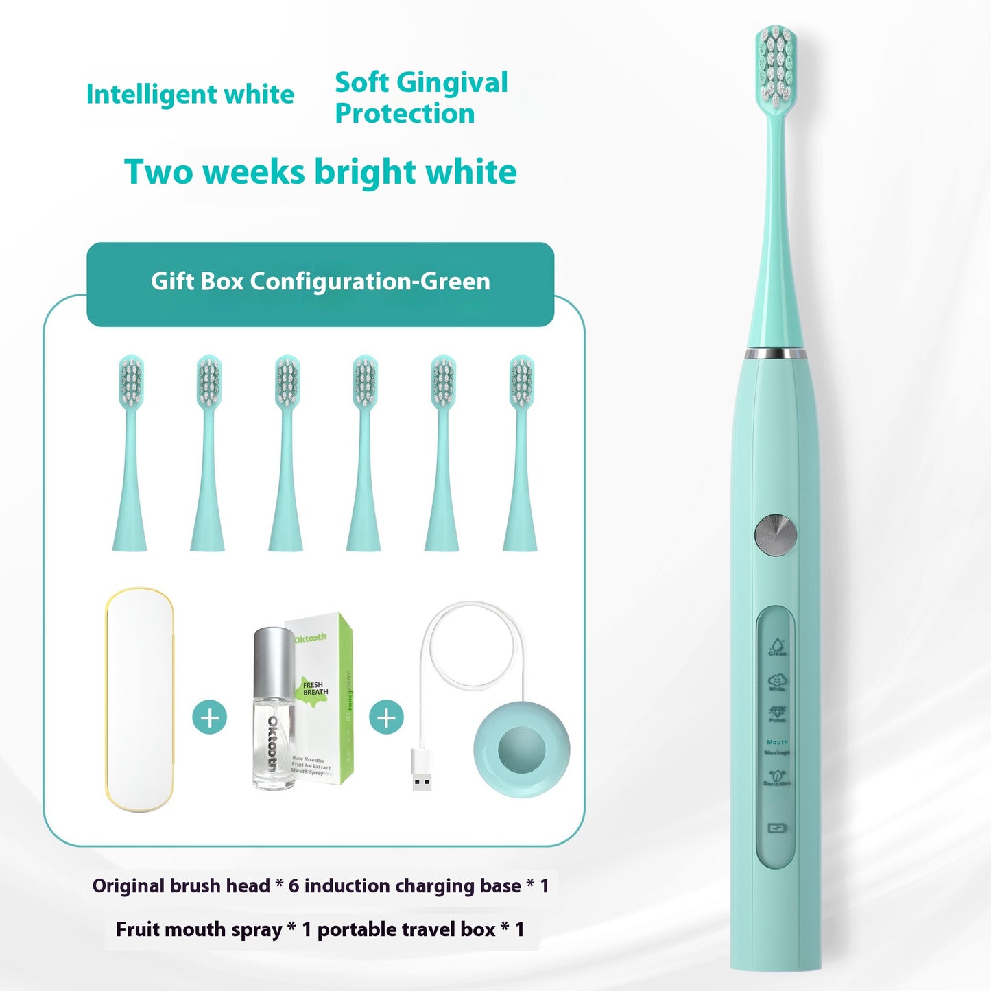 Electric Toothbrush Charging Soft Bristle Advanced Gradient Color