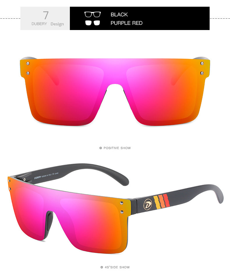 DUBERY New One-Piece Oversized Sunglasses