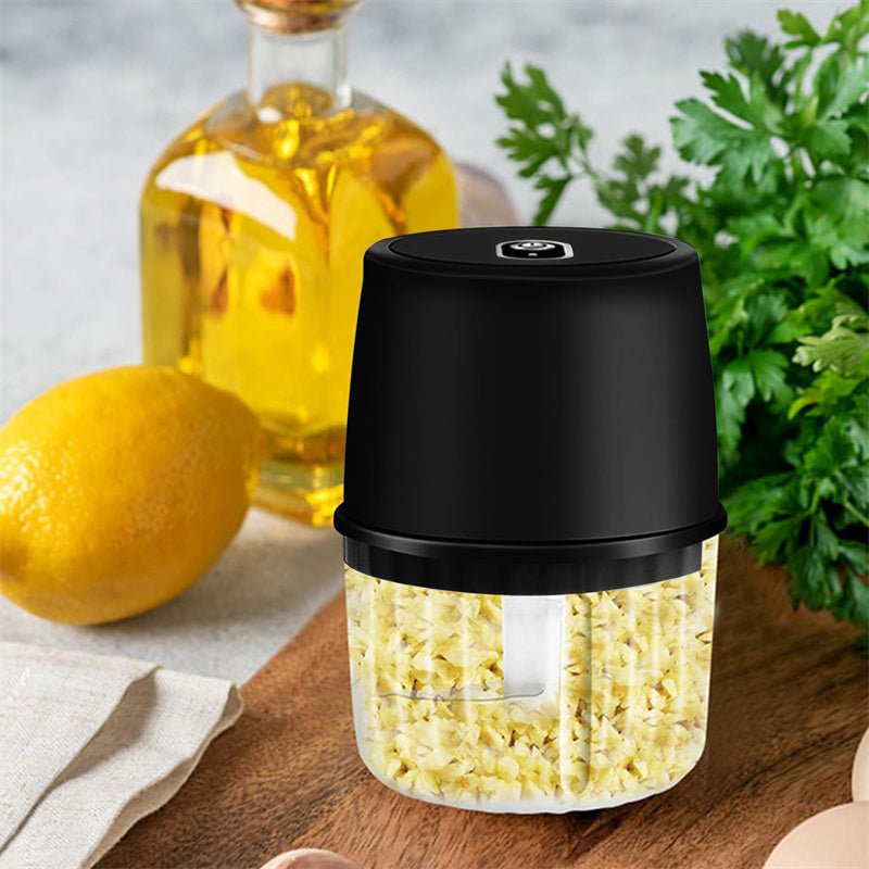 USB Rechargeable Electric Garlic Press Portable Wireless Food Chopper Mini Complementary Food Mixer Kitchen Gadgets