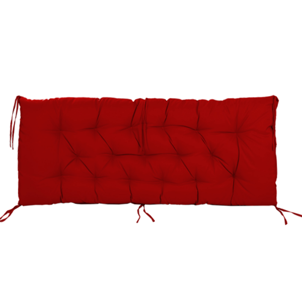 Outdoor Swing Cushions 70 Inch, Waterproof 4inch Thick Porch Swing Cushion Replacement With Backrest And Ties, Comfortable 2-3 Seat Pation Swing Pad For Backyard, Garden, Lawn, Outdoor Furniture Red
