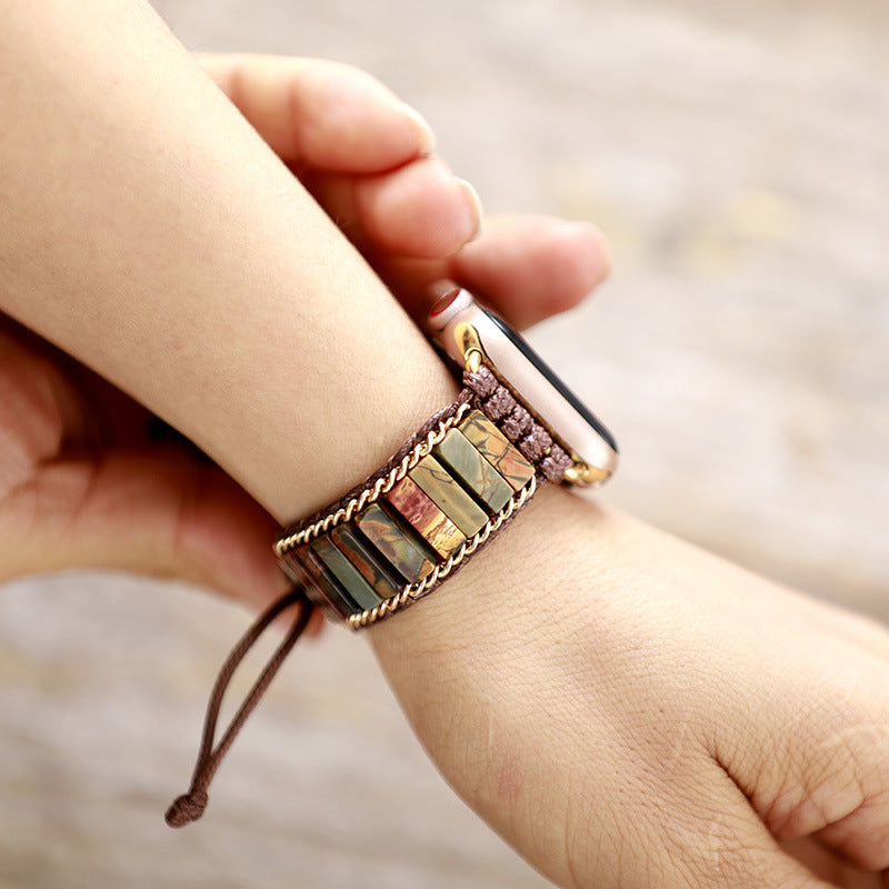 Natural Stone Bohemian Handmade Smart Watch Strap