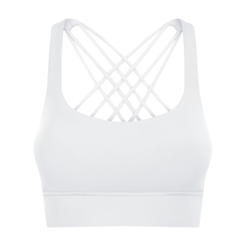 New Sports Underwear Women's Hem Widened Cross Beauty Back