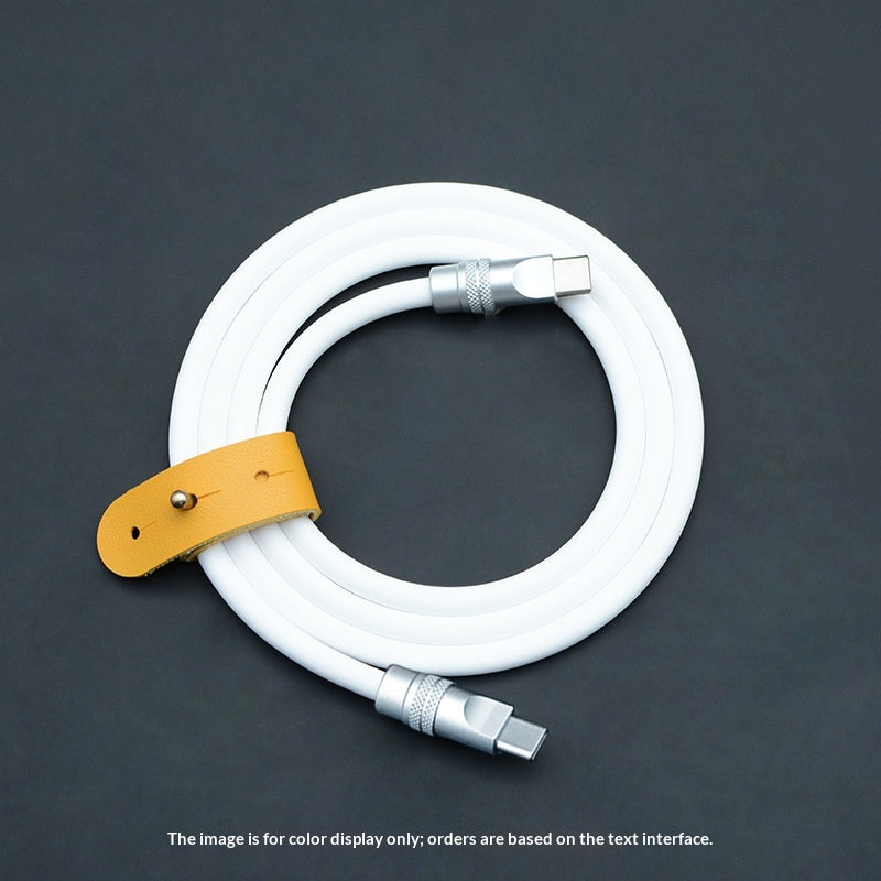 PD Fast-charging Dual-head Ultra-soft Silicone Data Cable