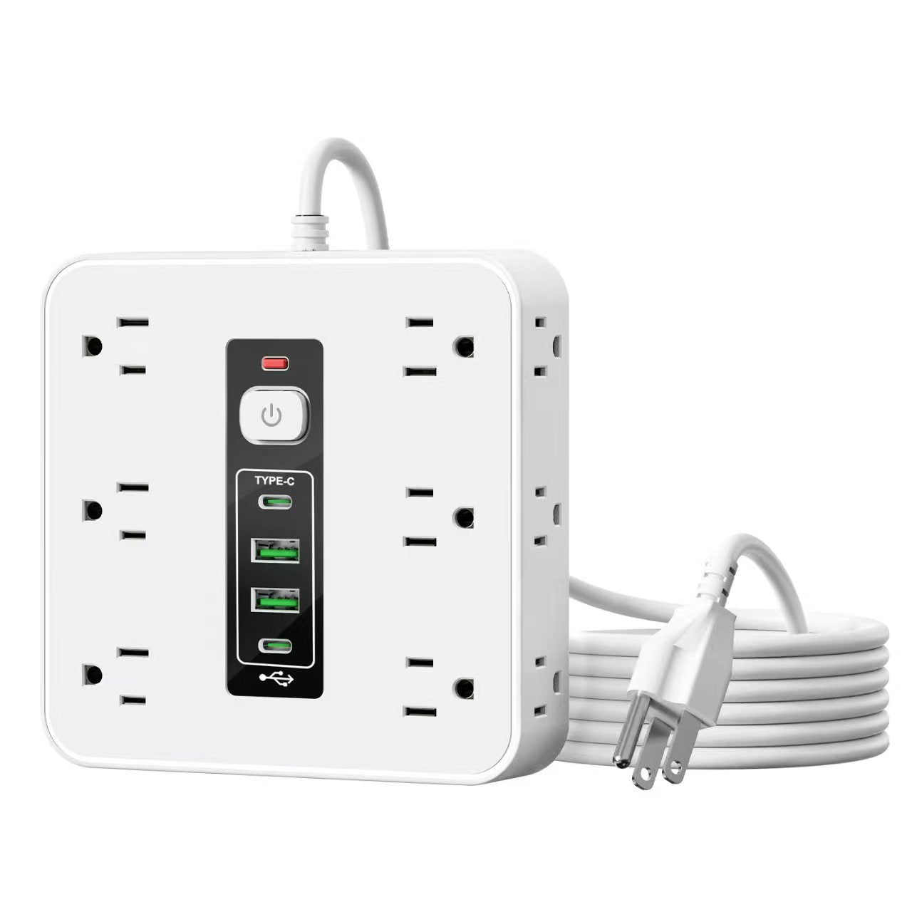 TK Prohibits The Sale Of American Standard Household Office Intelligent American Standard Plug-in Multi-hole Socket With USB Charging Plug-in Board PD Switching Power Supply Overload Protection Pl