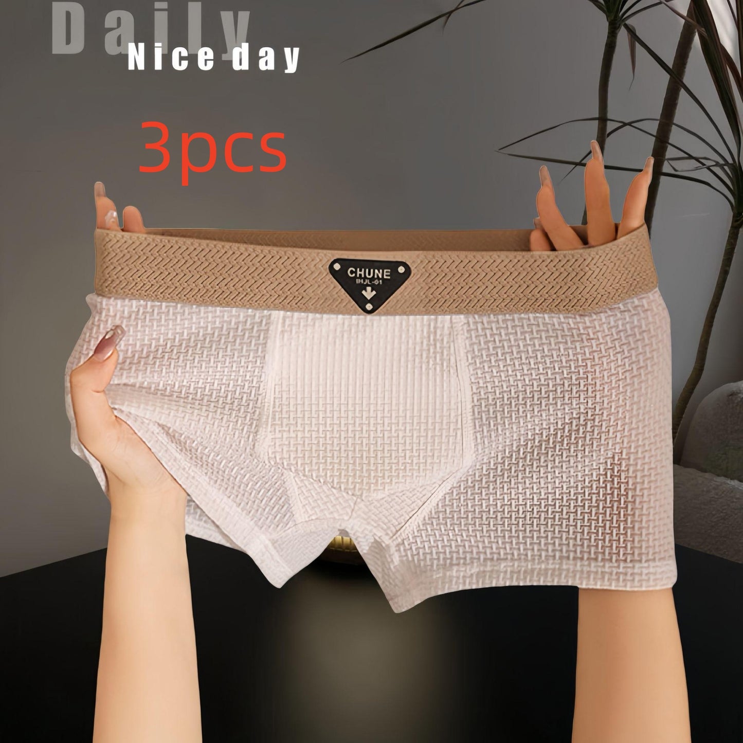 Men's Ice Silk Underwear Fashion Sport Boxer
