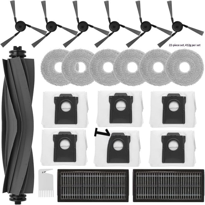 Robot Vacuum Accessories Roller Side Brush Filter Mop Cloth