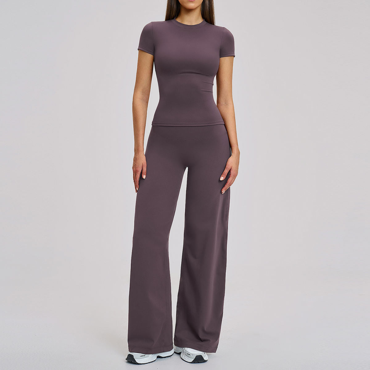 Casual High-Waisted Tight-Fit Sports Fitness Set