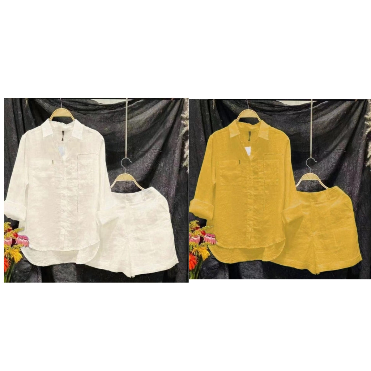 Fashion Solid Color Shirt Outfit