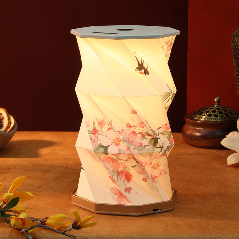 Creative Gift Folding Rotating Lamp