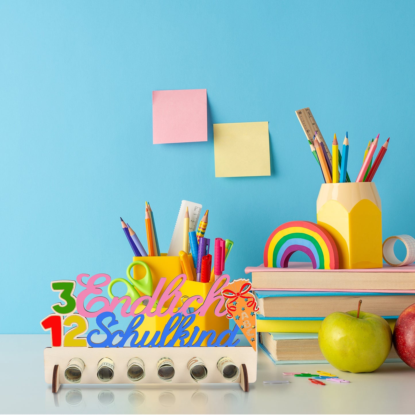 “Finally A Schoolchild” Cash Gift—High-Quality Gift For A Special Occasion—Multi-Piece Party Gift Set