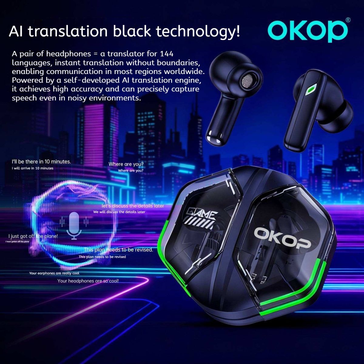 KP-223 Best-selling Bluetooth Headphones 2026 New Model Low Latency Gaming Headset With Mecha Style Design Long Battery Life Factory Direct In Stock