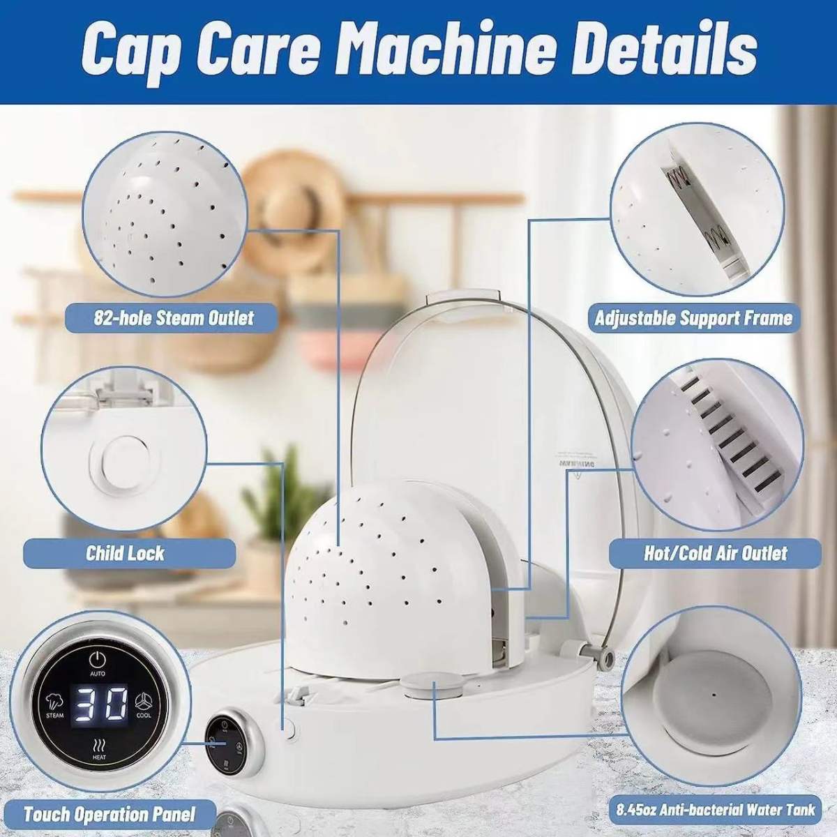 Multifunctional Hat Wig Nursing Care Machine