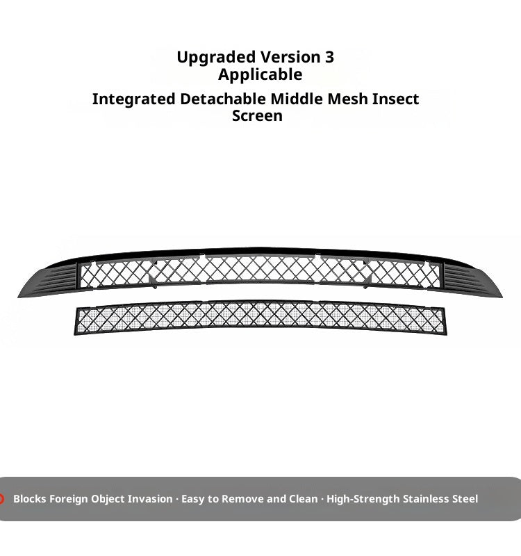 ModelY New Version 3 Car Fly Net Medium Mesh Air Inlet Protective Cover Modification Accessories