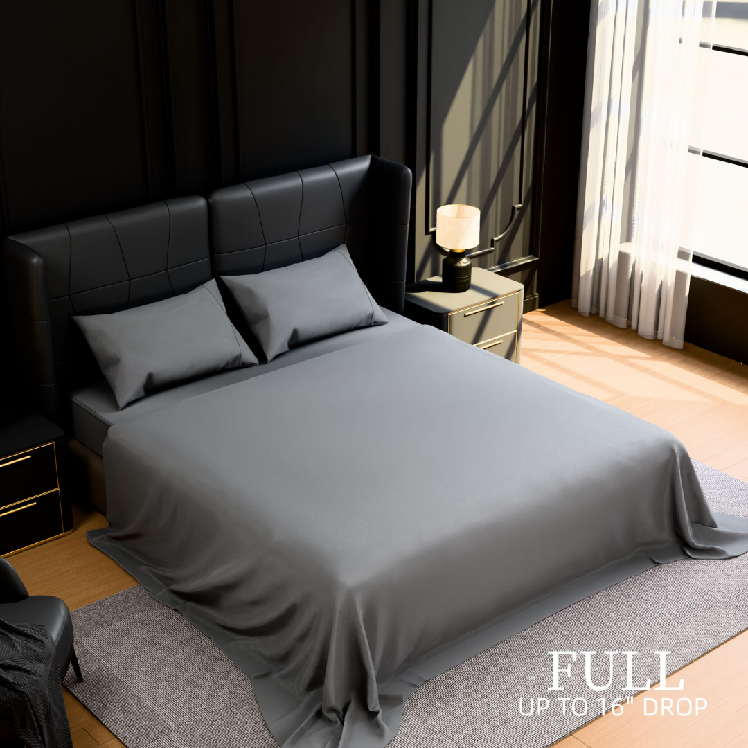 Bedding Full Bed Sheets Set - 4 Piece Bedding - Brushed Microfiber - Shrinkage And Fade Resistant - Easy Care -Full, Grey