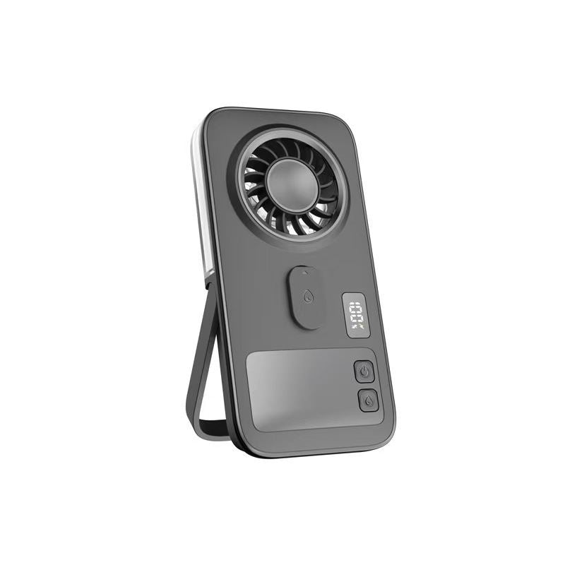 Ultra-thin Handheld Mist Fan Mini Desktop Hidden Bracket Fast-cooling Handheld Fan