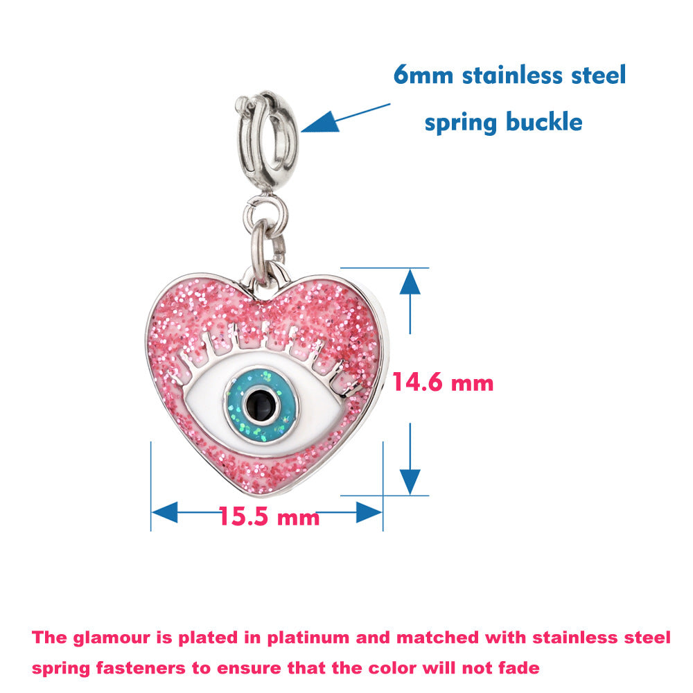 DIY Charm Accessories Alloy Key Pendant With Dripping
