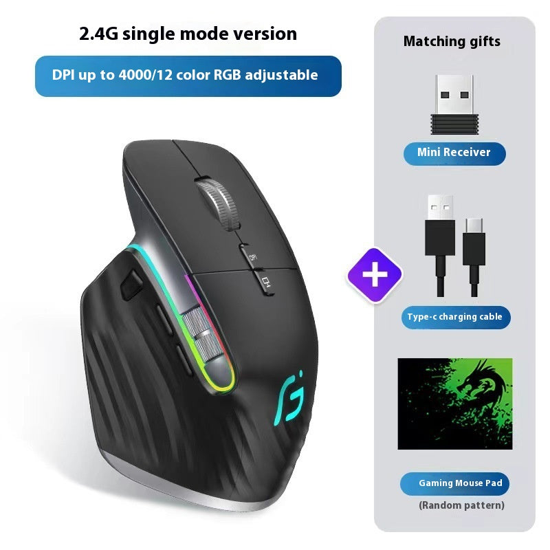 Wireless Bluetooth Mouse Charging Silent Gaming Office