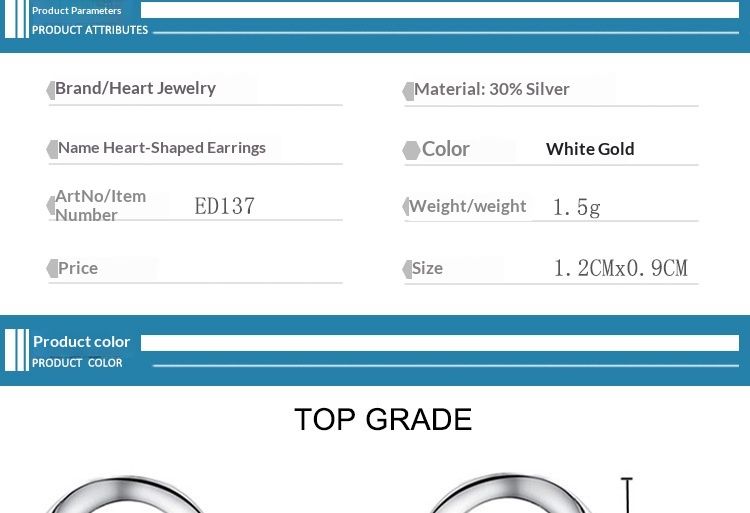 Heart-shaped Stud Earrings, Korean-style Fashionable Diamond-encrusted Womens Jewelry