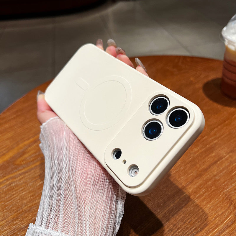 Magnetic Liquid Phone Case, Minimalist, Full-body Protection, Drop-proof