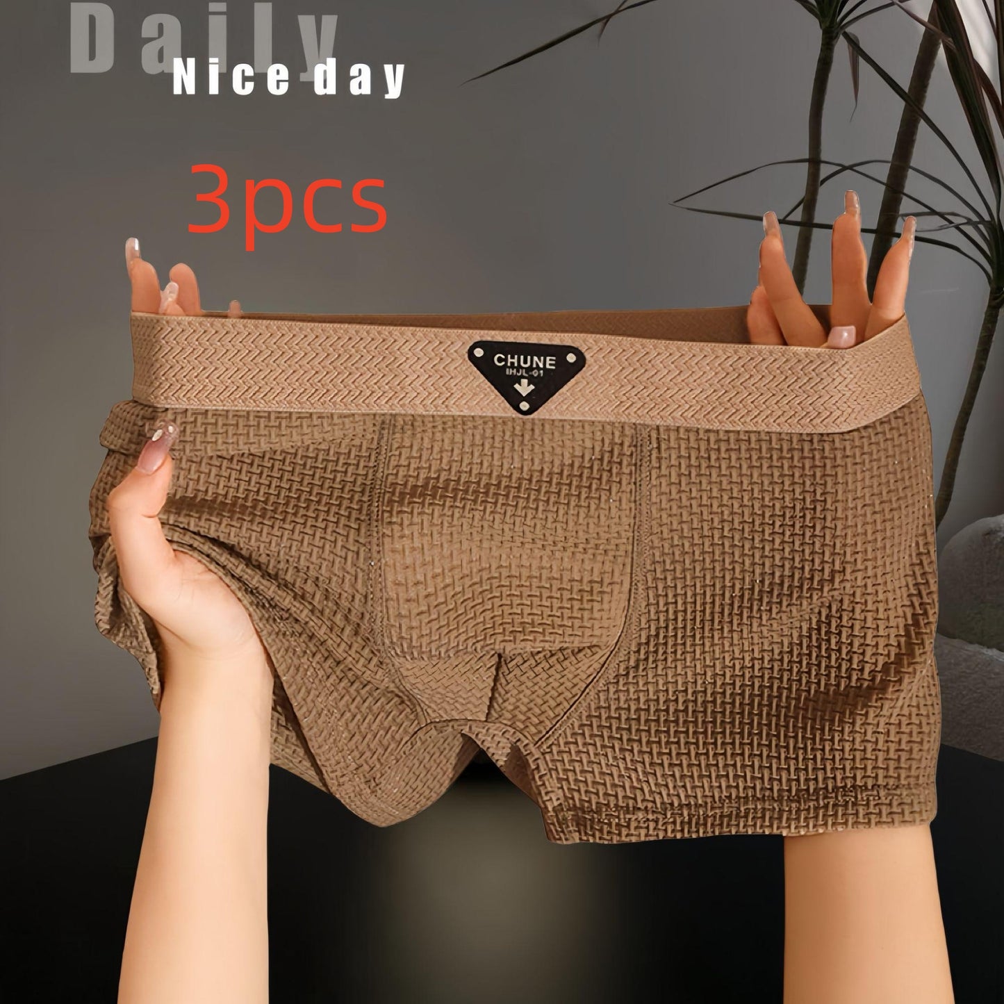 Men's Ice Silk Underwear Fashion Sport Boxer