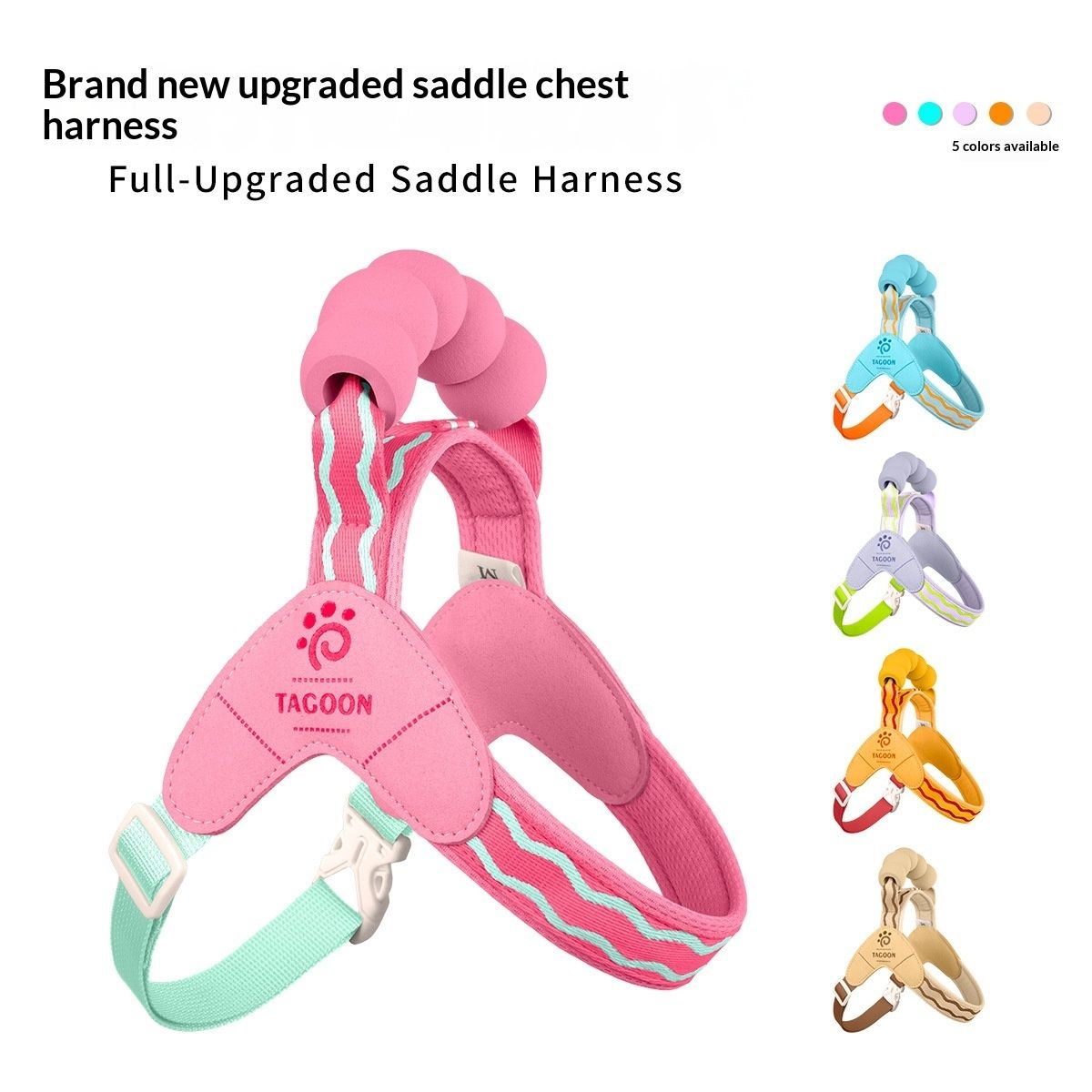Dopamine-hued Convenient Pet Harness