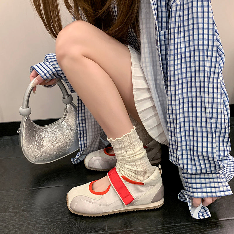 Women's Vintage Thin Mary Jane Sandals, 2026 New Summer & Autumn Soft Sole Lightweight Casual Ballet Flat Trainer Shoes
