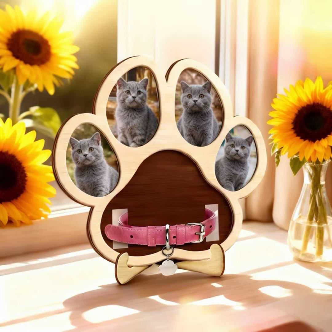 Wooden Desktop Pet Memorial Album Ornament Photo Frame Decoration Genuine Commemorative Frame