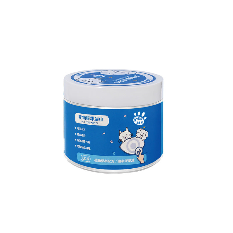 Pet Eye Wipes For Removing Tear Stains Cleansing Wet Tissues