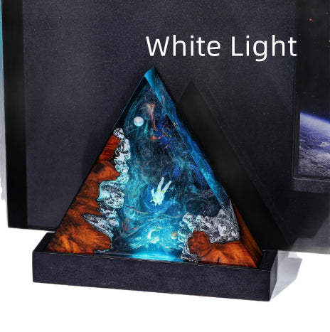 Epoxy Resin And Wooden Night Light Epoxy Resin Room Decor Lamp