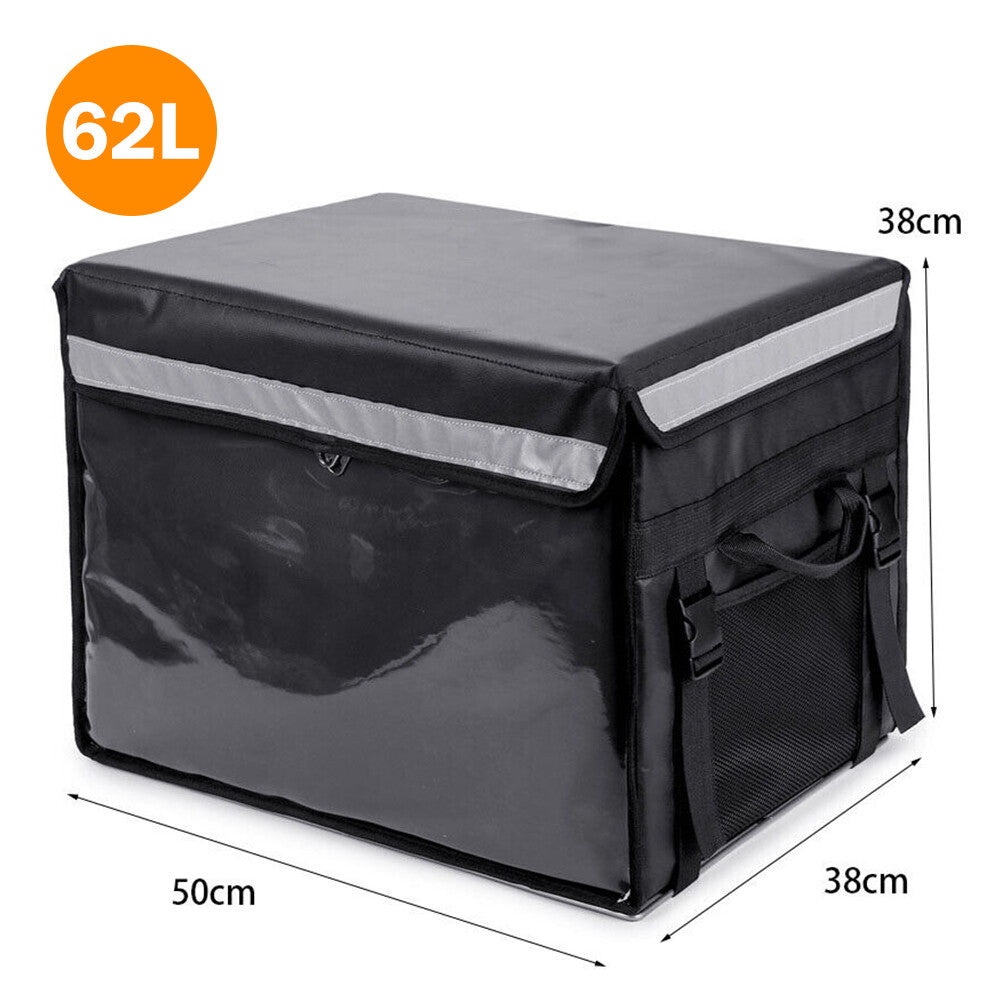 62L Food Delivery Bag  Rear Rack For Motorcycle Bike Food Delivery Drivers Kit