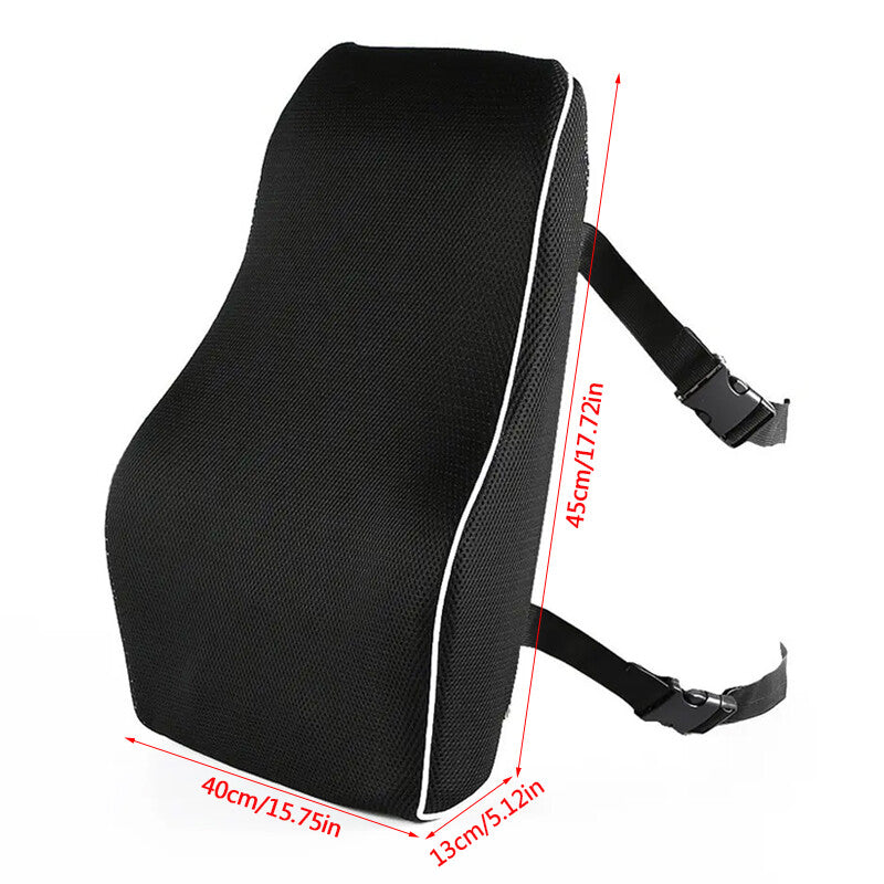 Lumbar Back Support Cushion Car Seat Wheelchair Office Chair Pillow Memory Foam.