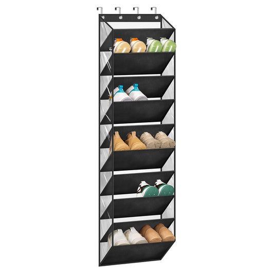 Shoe Organizer, 10-Compartment Door Shoe Organizer, Space-Saving Hanging Shoe Holder For The Front Door—Storage Accessories Set