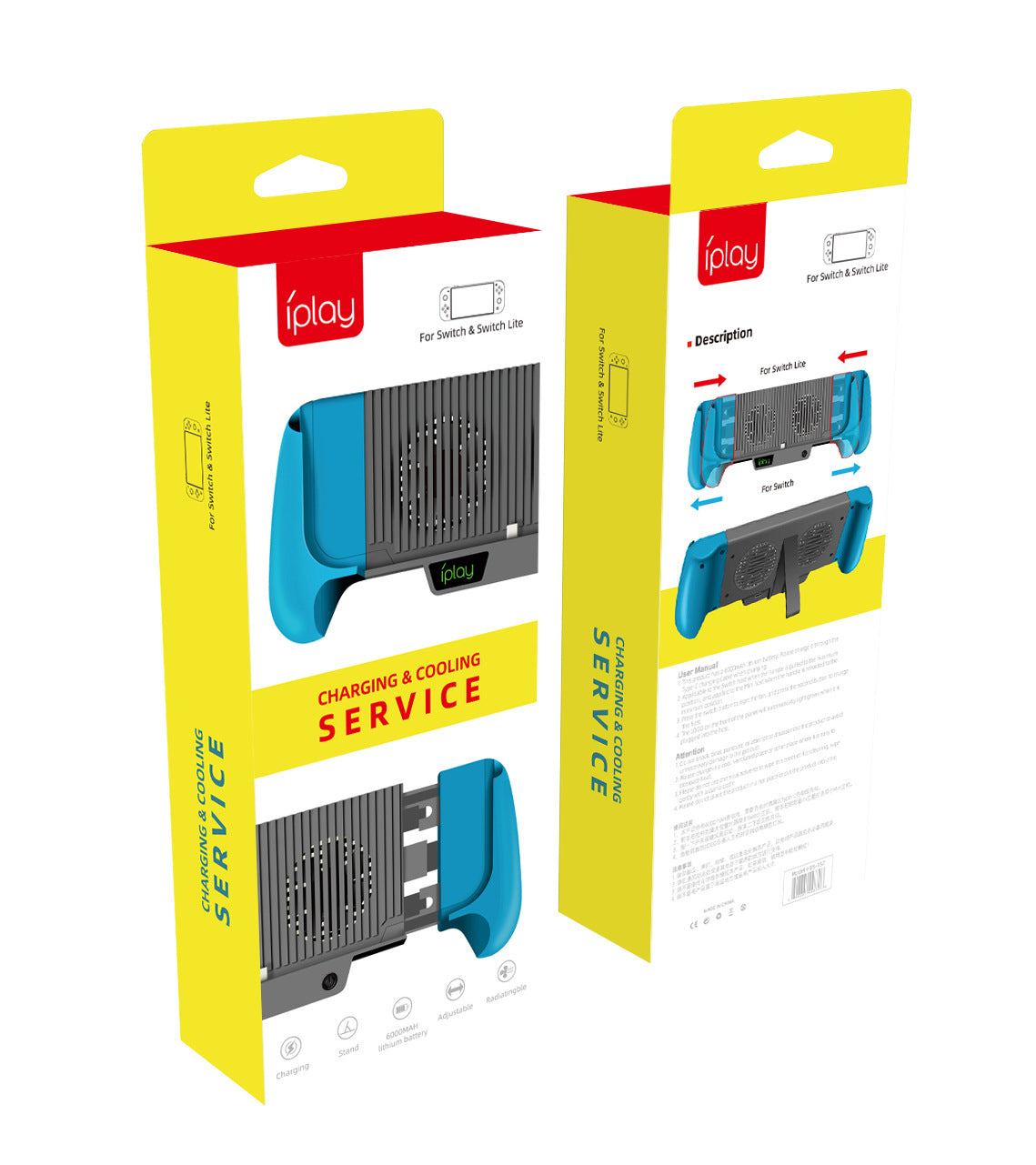 Host Cooling Fan Universal Charging Stretch Grip
