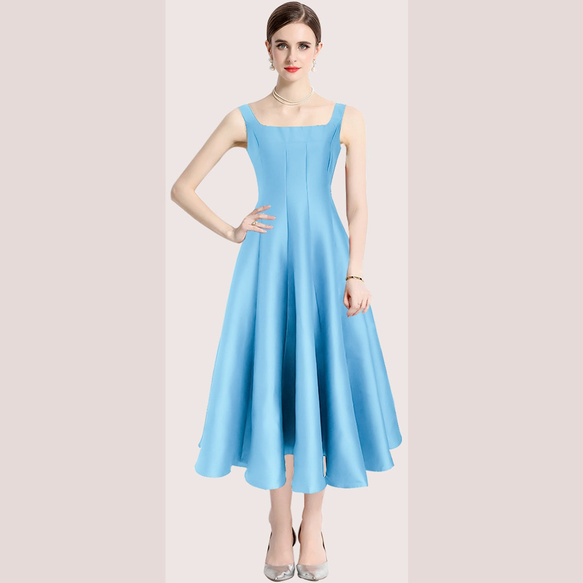 Womens Fashion Sexy Vintage Strap Dress