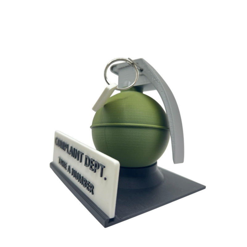 Complaint Department Grenade Desk Sign