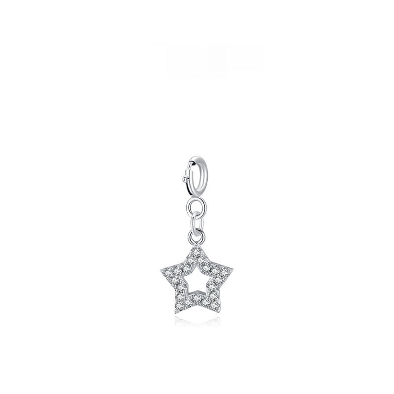 Sterling Silver Fashionable And Minimalist Pendant Korean-style Sweet And Adorable