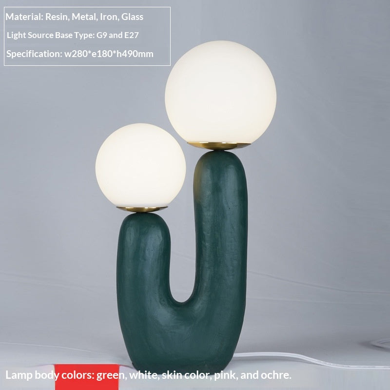 Internet-famous Resin Desk Lamp For The Study Or Bedroom