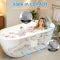 1Pc Full Body Bath Pillow With Headrest Lumbar Support Quick-Drying Bathtub Cushion With Breathable 4D Honeycomb Mesh Cushion Nonslip Machine Washable