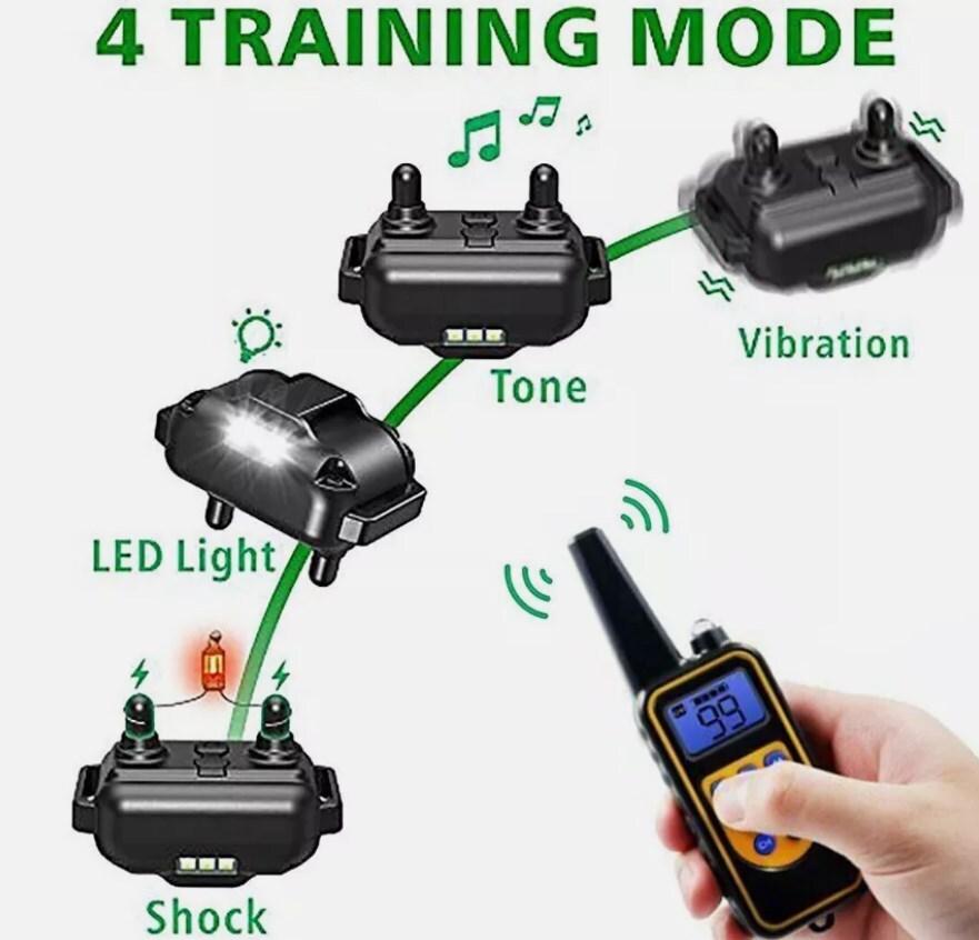 800M Electric Pet Dog Training E-Collar Anti-Bark Obedience Remote Control LCD