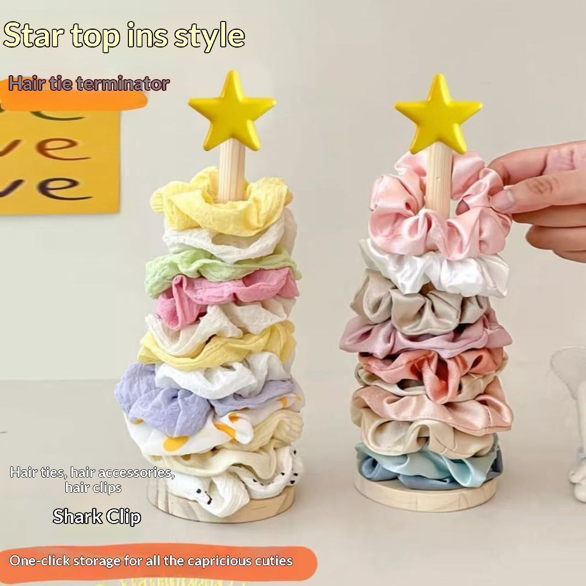 Creative Hair Tie Storage Rack Large Intestine-style Hair Tie Organizer