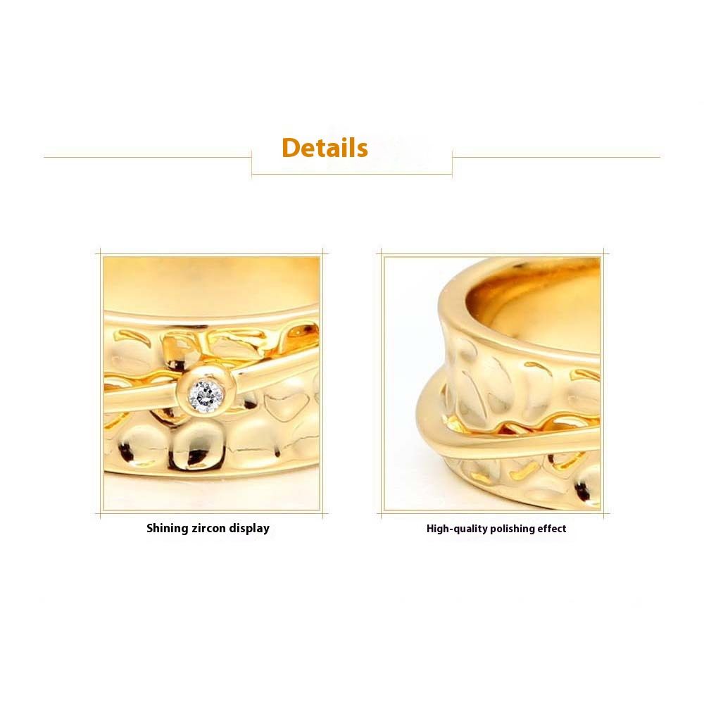 Women's Creative Accessories 18K Gold Plated Ring