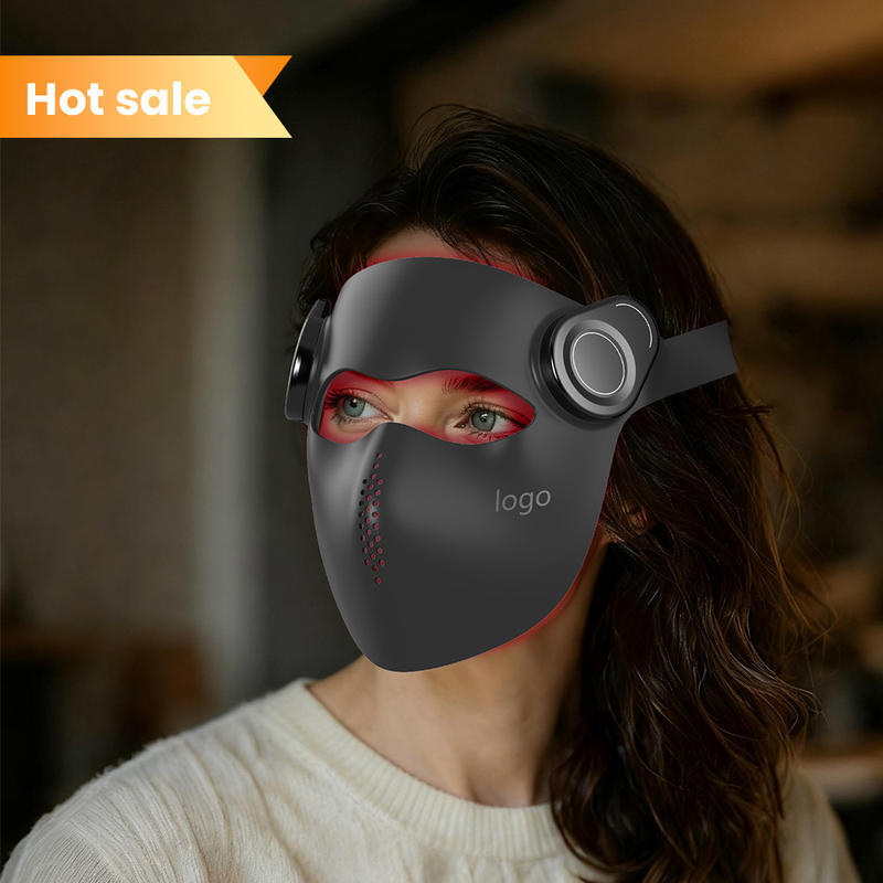 LED Red Blue And Infrared Light Beauty Device Mask With English Voice Function