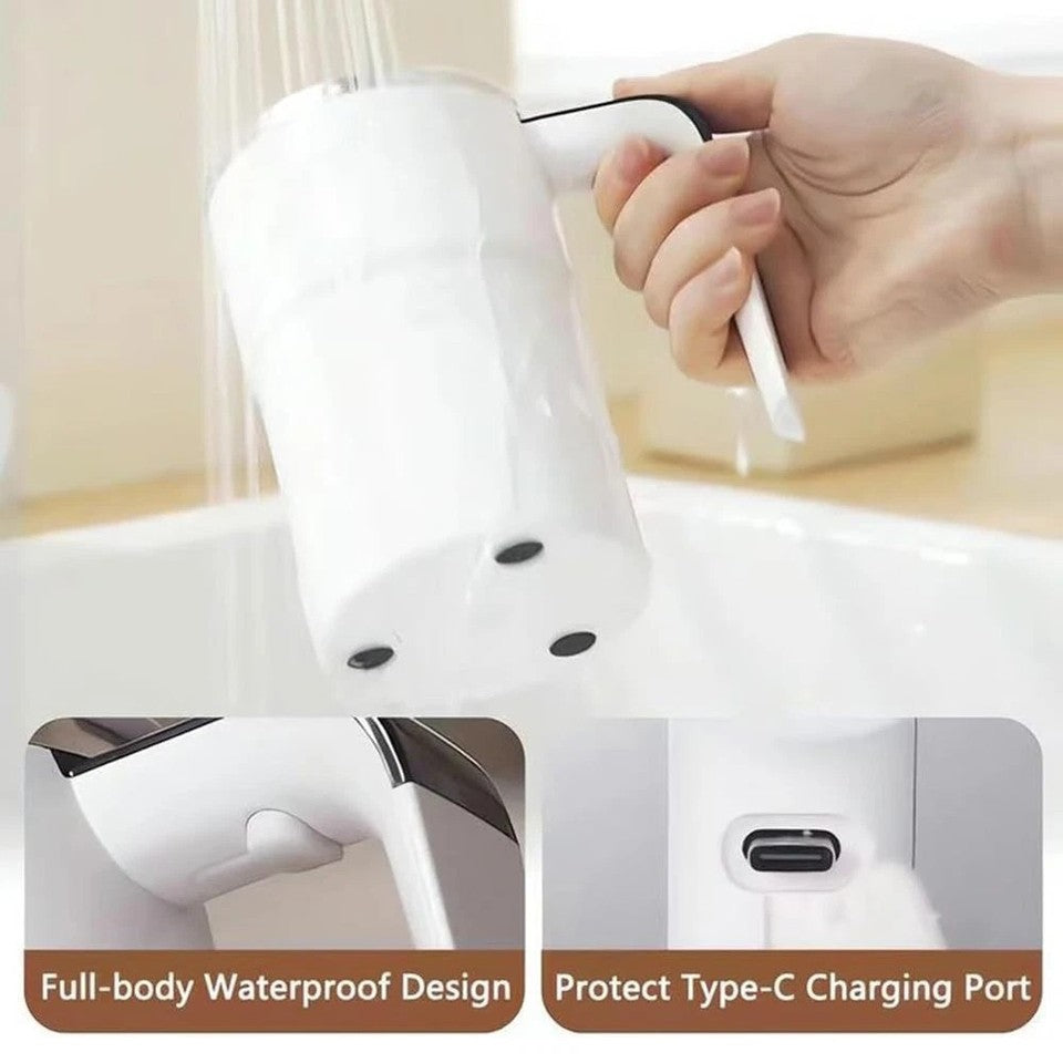 Digital Self Stirring Coffee Mug Auto Mixing Milk Tea Cup Magnetic Rechargeable White