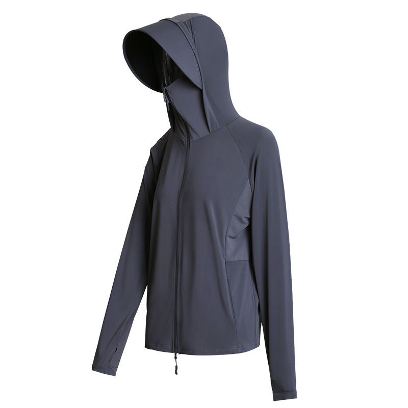 Ice-silk Sun-protective Clothing For Women Outdoor Cooling Loose-fitting Breathable Jacket