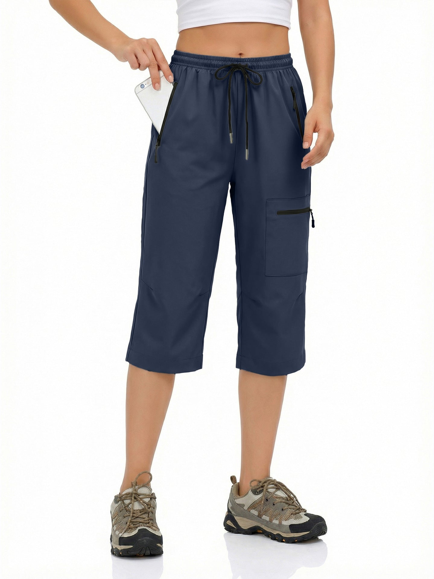 Womens Outdoor Casual Sports Cropped Pants