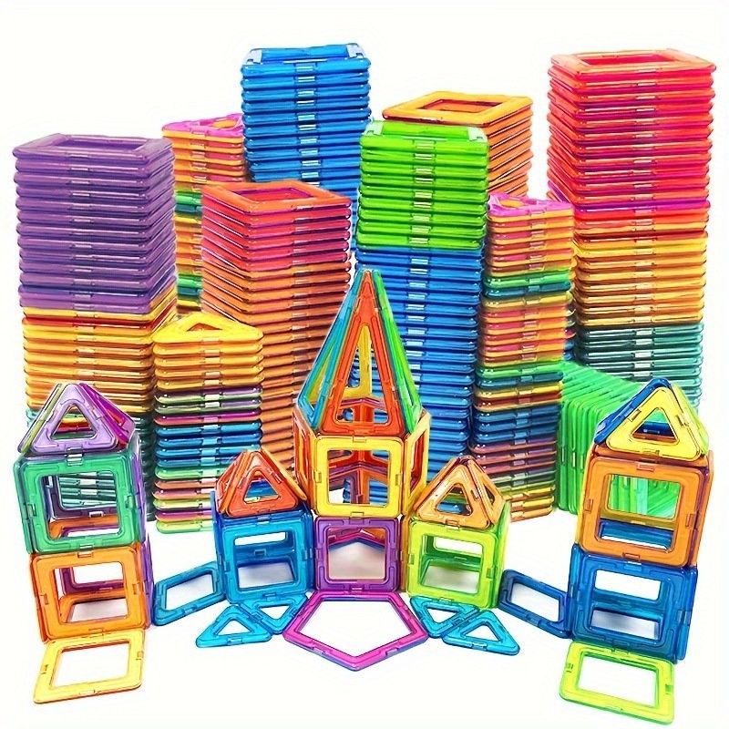 Large Magnetic Tilesfun Educational Building Toys For Creative Play